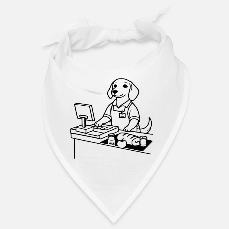 Caissière de chiens de supermarché Bandana