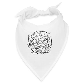 Witchy Fliegenpilz mit magischem Kristall - Bandana - Weiß - Vorne