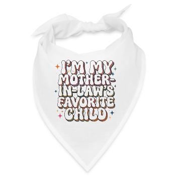 Lieblingskindlicher Schwiegermutter-grooviger Humor - Bandana - Weiß - Vorne