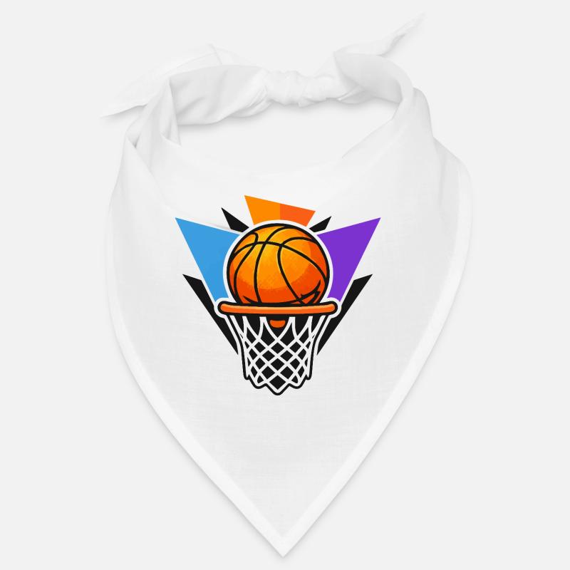 Illustration graphique du dunk avec balle de basket-ball Bandana