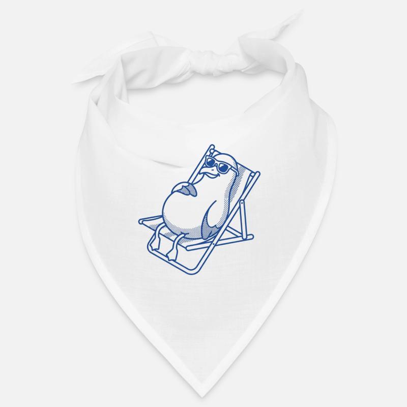 Penguin frissonne sur le banc Bandana