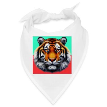 Tiger - Bandana - Weiß - Vorne