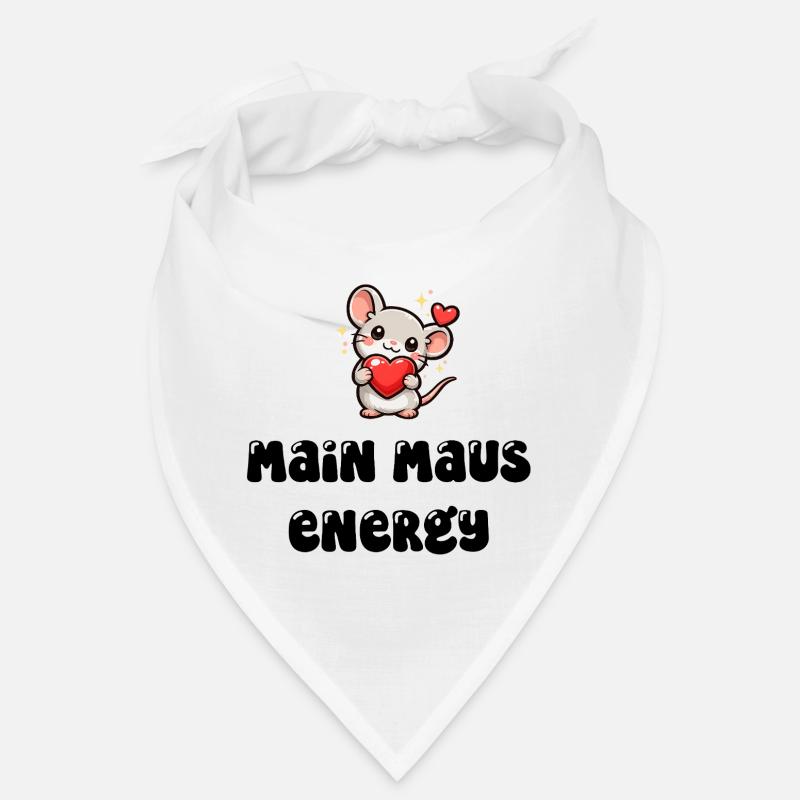 Main Maus Energy - Bandana - Weiß