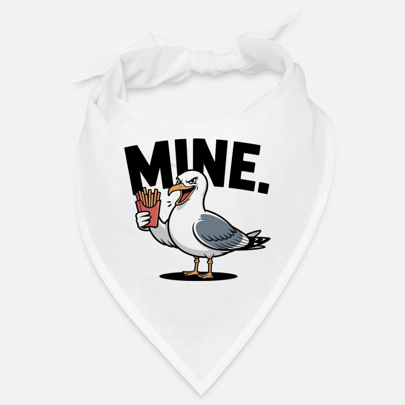 Grumpy Seagull with Fries Bandana