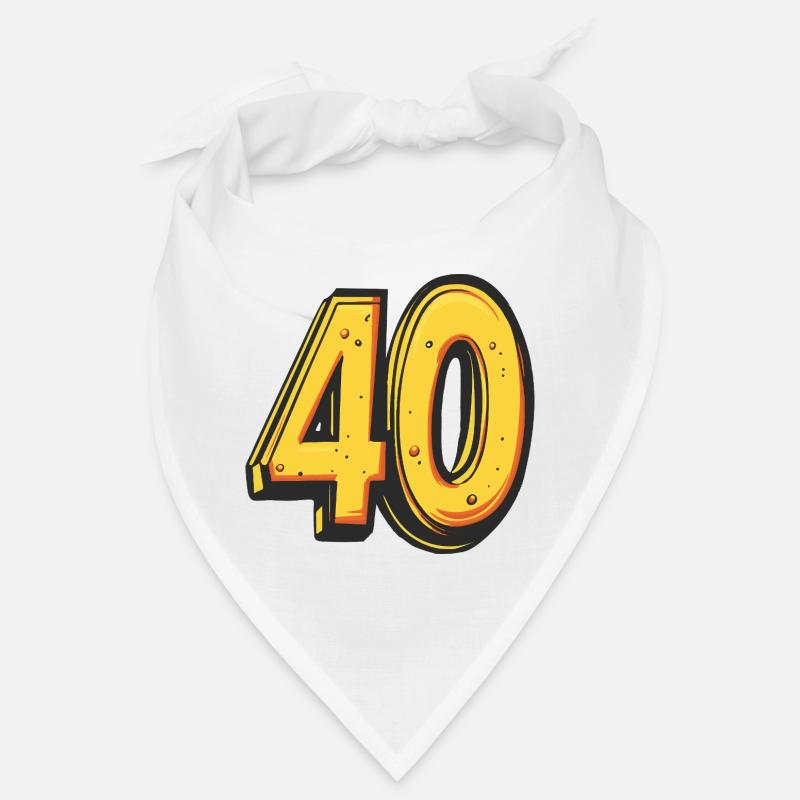 40 Zahl Bunt Bandana