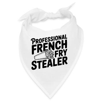 Professioneller Pommes-Dieb - Bandana - Weiß - Vorne