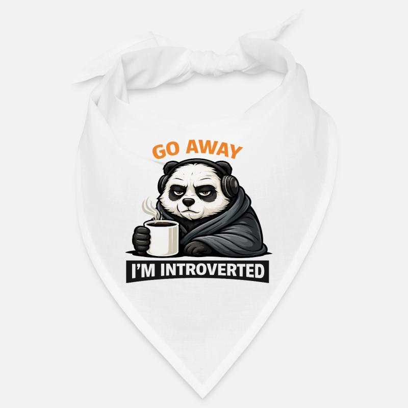Introvert Panda Coffee Tee Bandana