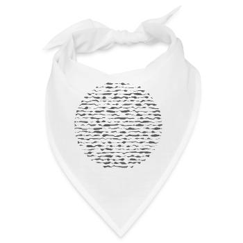 Wellenkreis-Echo - Bandana - Weiß - Vorne