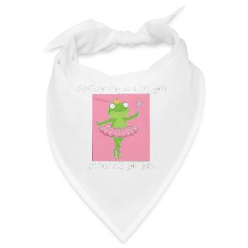 Froschprinzessin im Tutu - Bandana - Weiß - Vorne