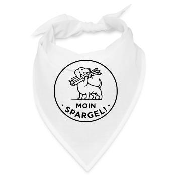 moin spargel dackel hund - Bandana - Weiß - Vorne