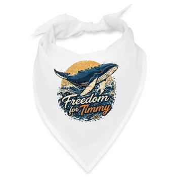Freedom for Timmy - Wal vintage sundowner - Bandana - Weiß - Vorne
