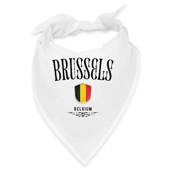 Souvenir Brüssel, elegantes Design Brüssel - Bandana - Weiß - Vorne