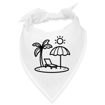 Strand - Bandana - Weiß - Vorne