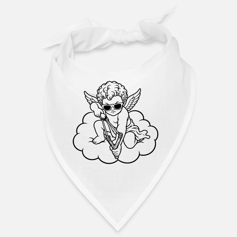 Wütender Cherub mit Steinschleuder Bandana