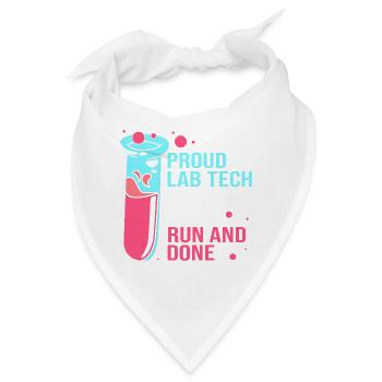 Laboratory Biologie Chemie Mikroskop Labor - Bandana - Weiß - Vorne