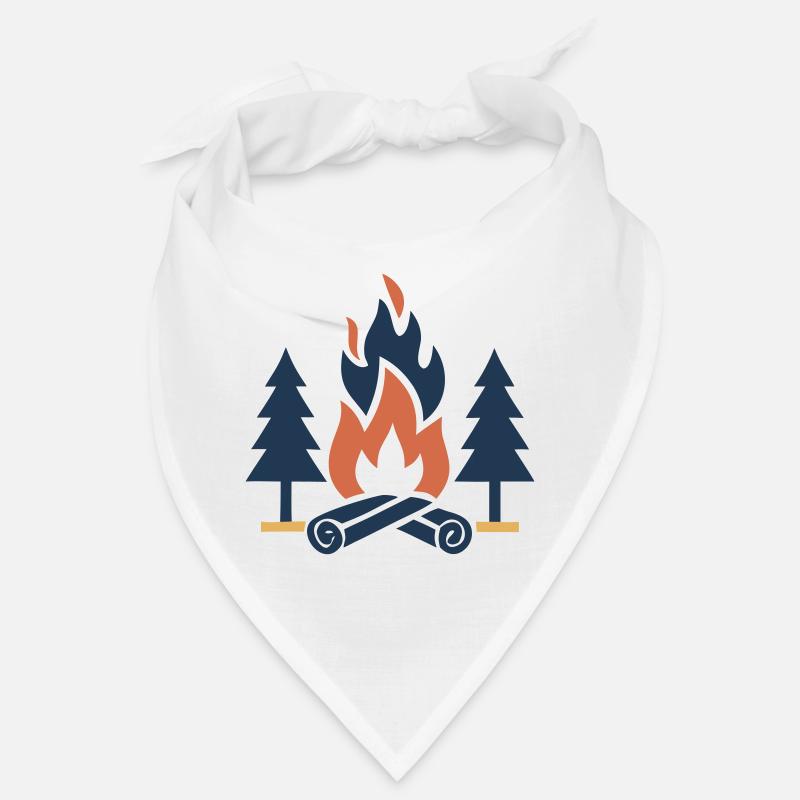 Forêt de sapins de feu de camp Bandana