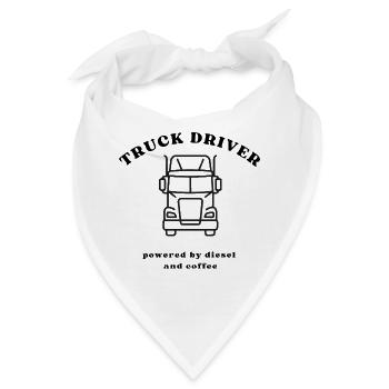 Linien-Truck Frontansicht - Bandana - Weiß - Vorne