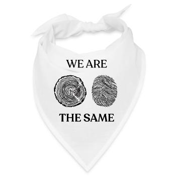 Wir sind gleich - Bandana - Weiß - Vorne