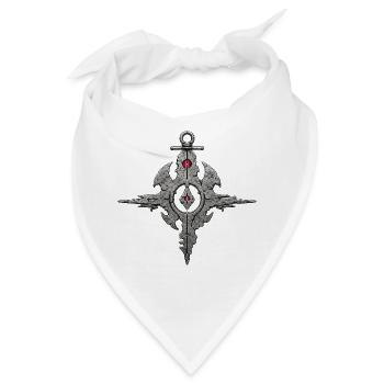 Sacred Fragment Kreuz Symbol – Mystisches Sigil - Bandana - Weiß - Vorne