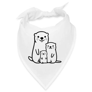 Otter - Bandana - Weiß - Vorne