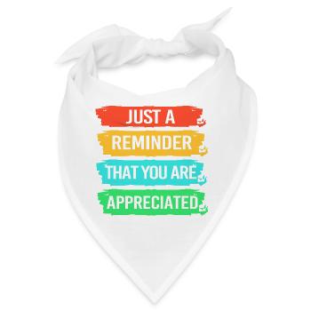 Mitarbeiter der Woche Mitarbeiter des Monats - Bandana - Weiß - Vorne