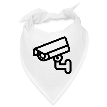 Kamera - Bandana - Weiß - Vorne