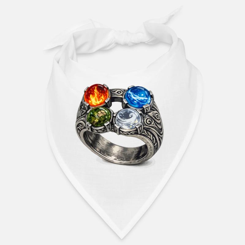 Four Elements Ring with Gemstones Bandana