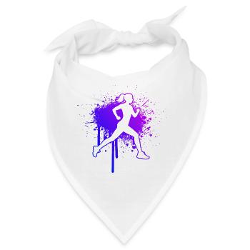 Geschenkidee für eine Running mit Running - Bandana - Weiß - Vorne