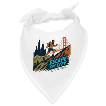Trailrunning – Entfliehe der Stadt. Los geht's - Bandana - Weiß - Vorne