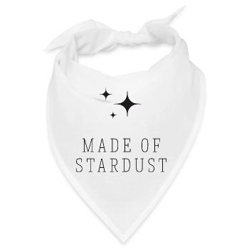 Made of Stardust | Celestial Quote | Star Design - Bandana - Weiß - Vorne