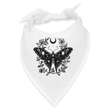 MoonLight Moth - Bandana - Weiß - Vorne