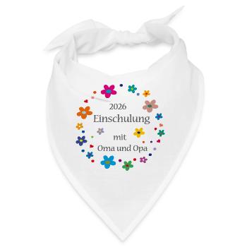 Einschulung 2026  - Bandana - Weiß - Vorne