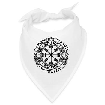Runischer Helm der Ehrfurcht – Ich bin mächtig - Bandana - Weiß - Vorne