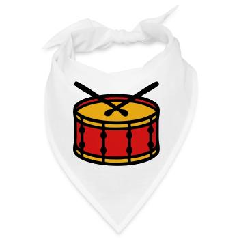 Stadion Trommel Ultras Icon - Bandana - Weiß - Vorne