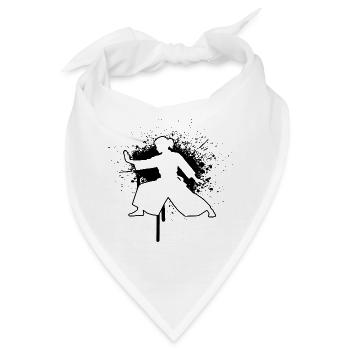Die Aikido-Schülerinnen und Aikido passen zusammen - Bandana - Weiß - Vorne