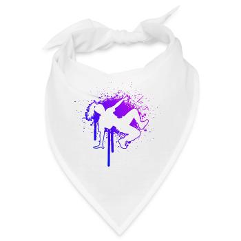 Geschenkidee für die Breakdancerin mit Streetdance - Bandana - Weiß - Vorne