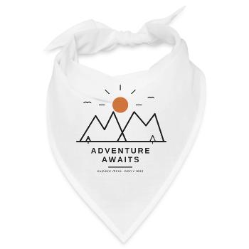 Adventure Awaits - Bandana - Weiß - Vorne