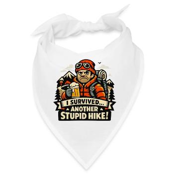 Ich überlebte: Noch ein dummer Aufstieg - Bandana - Weiß - Vorne