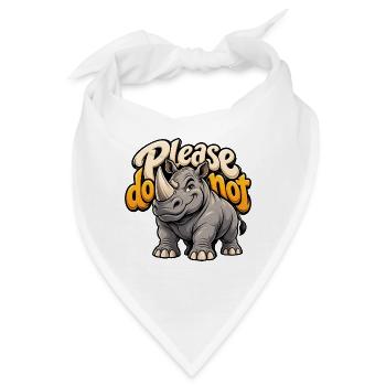 Rhino - Bandana - Weiß - Vorne