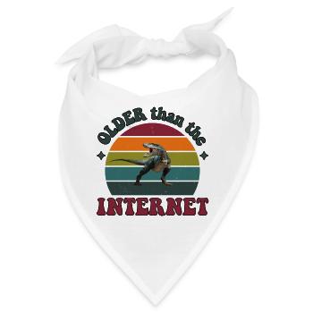 Older than the Internet - Dino Sunset - Bandana - Weiß - Vorne
