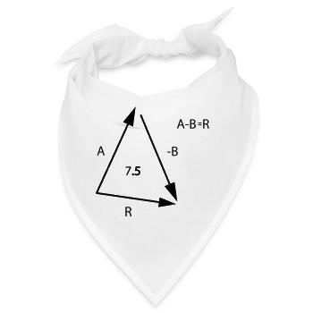 Algebra Mathe - Bandana - Weiß - Vorne