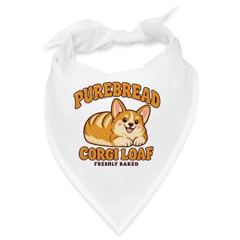 PureBread Corgi Laib Illustration - Bandana - Weiß - Vorne