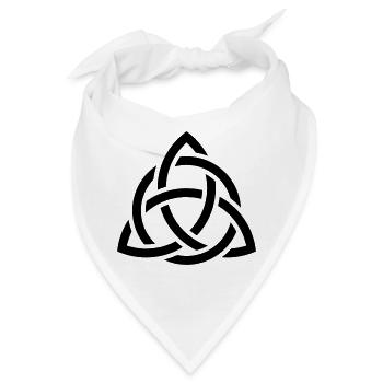 Celtic Knot - Bandana - Weiß - Vorne