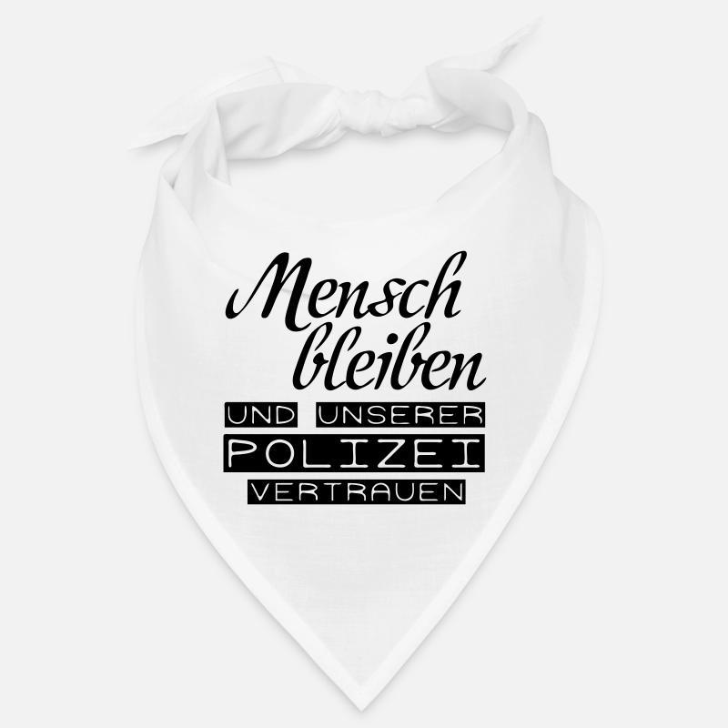 Der Polizei vertrauen Geschenk - Bandana - Weiß