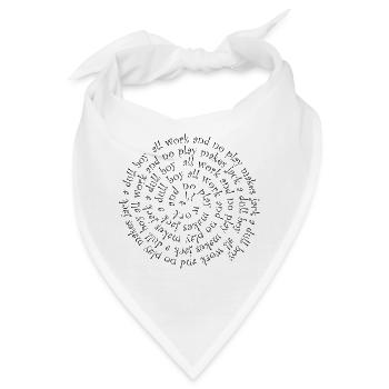 Zitat Film Glänzen - Bandana - Weiß - Vorne