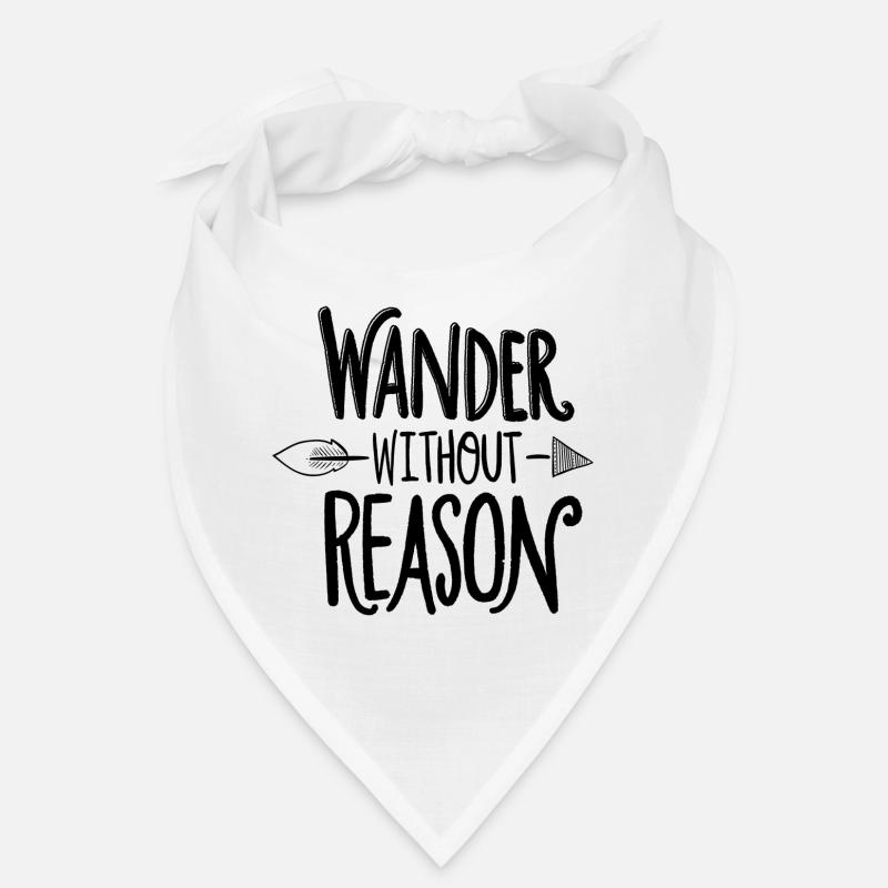 wander without reason - Bandana - Weiß