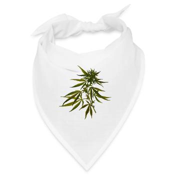 Cannabis - Bandana - Weiß - Vorne