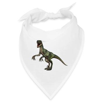 Velociraptor Dinosaurier 4 - Bandana - Weiß - Vorne