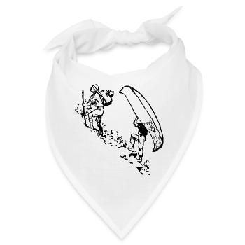 canoe kayak kanu kahn paddelboot ruderboot12 - Bandana - Weiß - Vorne