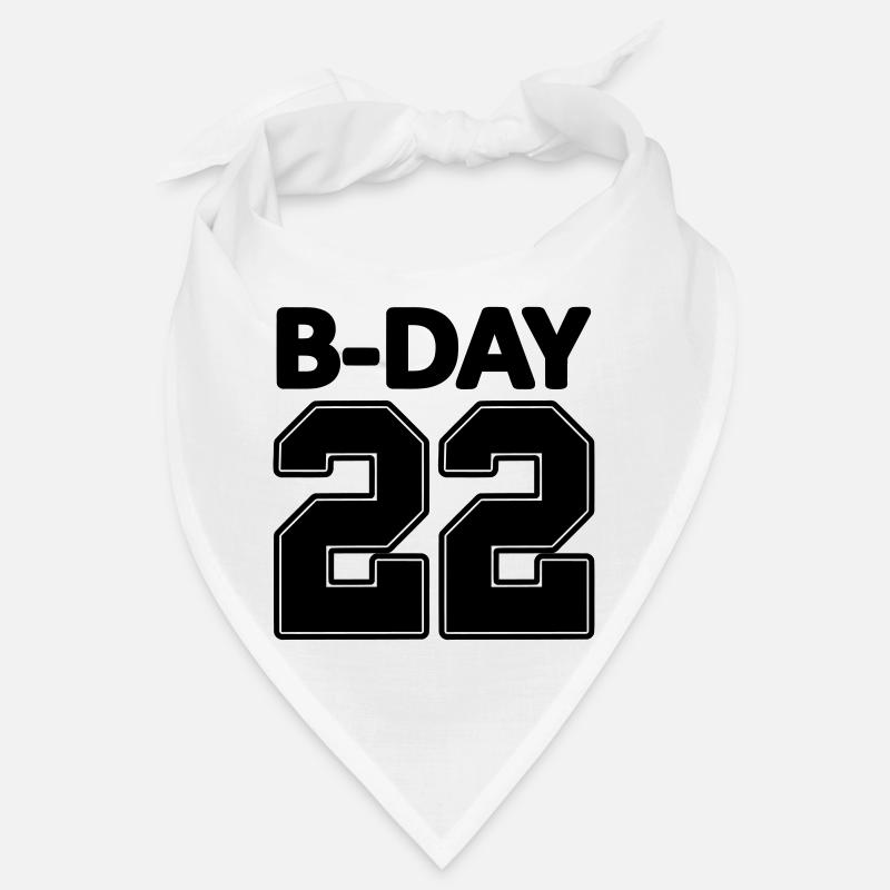 22 anniversaire Bday 22 numéros de NUMBER jersey Bandana